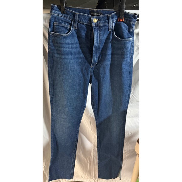 Favorite Daughter Dallas Denim Jeans Womens Size 29 Dark Wash Raw Hem - Picture 1 of 6
